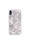 Apple iPhone XS Compatible Case Heart Patterned Silicone Case Pink