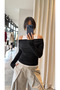 Athlete Black Color Boat Neck Blouse - 0780