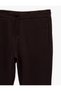 Cotton Regular Fit Pocketed Lace-Up Waist Tapered Sports Sweatpants - 5