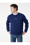 Regular Fit Long Sleeve Crew Neck Printed Sweatshirt