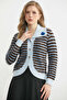 Sequin Detailed Wool Knitwear Cardigan - Honey - Blue - 3