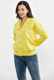 Wide Collar Pocket Knitwear Cardigan - Yellow - 3