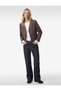 Shepherd's Stitch Detailed Buttoned Long Sleeve Pocketed Cashmere Jacket - 2