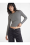Long Sleeve Cotton Boat Neck Striped T-Shirt