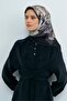 Silk Scarf 2026 Summer - 9529-86 Black Twill