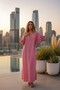 SUZAN Ruffle Sleeve V-Neck Dress - 5