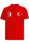 Cotton Polo Collar Ataturk and Crescent Star Red Short Sleeve 23 April 29 October T-Shirt