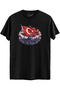 Cotton Pcs Istanbul Turkish Flag B Printed Black National T-Shirt