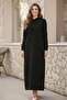 Hooded Basic Dress 5042 Black