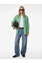 Regular Fit Long Sleeve Classic Collar Viscose Striped Shirt - 2