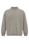 Basic oversize fisherman collar sweatshirt khaki - 6