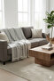 100% Cotton Fringed Bedspread - Sofa Cover - 160X220 – Stylish and Modern Design - 2