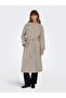 Beige Women's Coat with Belt Detail15292812