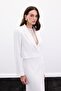 Short Crepe Jacket - Ecru - 3