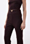 Pants with Waist Accessories - Brown - 7