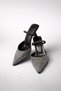 Women's Black Beaded Detailed Pointed Toe Evening Dress Heeled Shoes 8cm Byndlst01 - 6