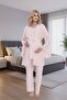 Powder Jacquard Flounced Special Design 100% Cotton Summer Maternity Maternity Dressing Gown Nightgown Set