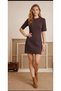 Women's Crew Neck Ribbed Dress