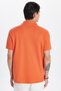 Men's Slim Fit Slim Fit 100% Cotton Orange Polo Neck T-Shirt - 5