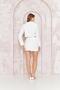 Women's White Bow Detailed Skirt Jacket Set Dm0233 - 5