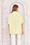 Women's Yellow Loose-Fit Short-Sleeve Shirt Dm9005 - 5