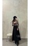 New Product Women's Black Flared Scuba Skirt 0069 - 2