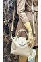 Genuine Leather, Handmade, 2 Compartments, Pockets, Women'S, Hand and Shoulder Bag - 2