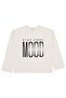 Civil Girl's Stay Cool Mood Printed Sweatshirt |   School Nursery and Daily Use - Ecru