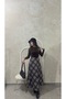 New Product Women's Flared Scuba Skirt 0069