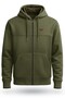 Unisex Zippered Sweatshirt 100% Cotton Hooded Zippered