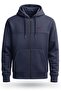 Unisex Zippered Sweatshirt 100% Cotton Hooded Zippered Kangaroo Pocket