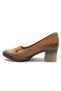 Apus Genuine Leather Comfort Orthopedic Women's Heeled Shoes Taba - 4
