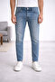 Men's Blue Tapered Fit Jean Pants – 5 Pockets, Stretch Denim