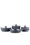 Nova Pratika 8 Piece Gray Cookware Set A2792-1