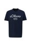Herren T-Shirt - Basic, Logoprint, Rundhals, Baumwolle