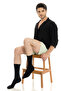 Premium Summer Men's Bamboo Socks Set of 8 Black with Kraft Box - 3