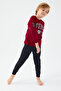 U.S. Polo Assn Boys' Burgundy Pajama Set - 3