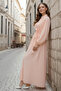 2073 Ribbed Dress Salmon - 2
