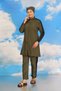 Women's Trousers Sleeve Striped Full Hijab Swimsuit Khaki 31066 - 4