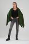 Green Tassel Detail Fleece Shawl - 3