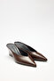 Heels 2518 - Low-Cut Pointed Toe Bitter Brown Women's Heels - 4
