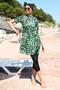 Half Hijab Swimsuit - Short Sleeve and Patterned 33013 - 3