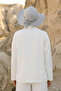 Ninja Bone Turban with Detachable Bow on the Back, S-5, Gray 2 - 3