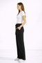 Women’s Linen Blend High-Waist Wide-Leg Pocketed Palazzo Pants - 3