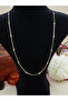 Aura Small Ball Detailed Thin Chain Steel Necklace 44 cm - 2