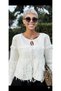 Draw Attention to Yourself with This Long-Sleeved Standard-Size Knitwear Cardigan with Tassels and Laces in Bohem Style - 3