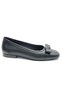 Albatros Genuine Leather Orthopedic Women's Casual Ballerina Shoes Black - 2