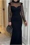 Long Evening Dress with Lace Details - 5