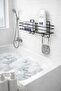 Adhesive 4 Hooks Bathroom Shelf Matte Black Bathroom Shampoo Holder Shower Cabin Shower Hanger - 3