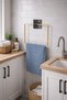 Square Adhesive Gold Square Towel Holder Bathroom Towel Square Practical Hanger - 2